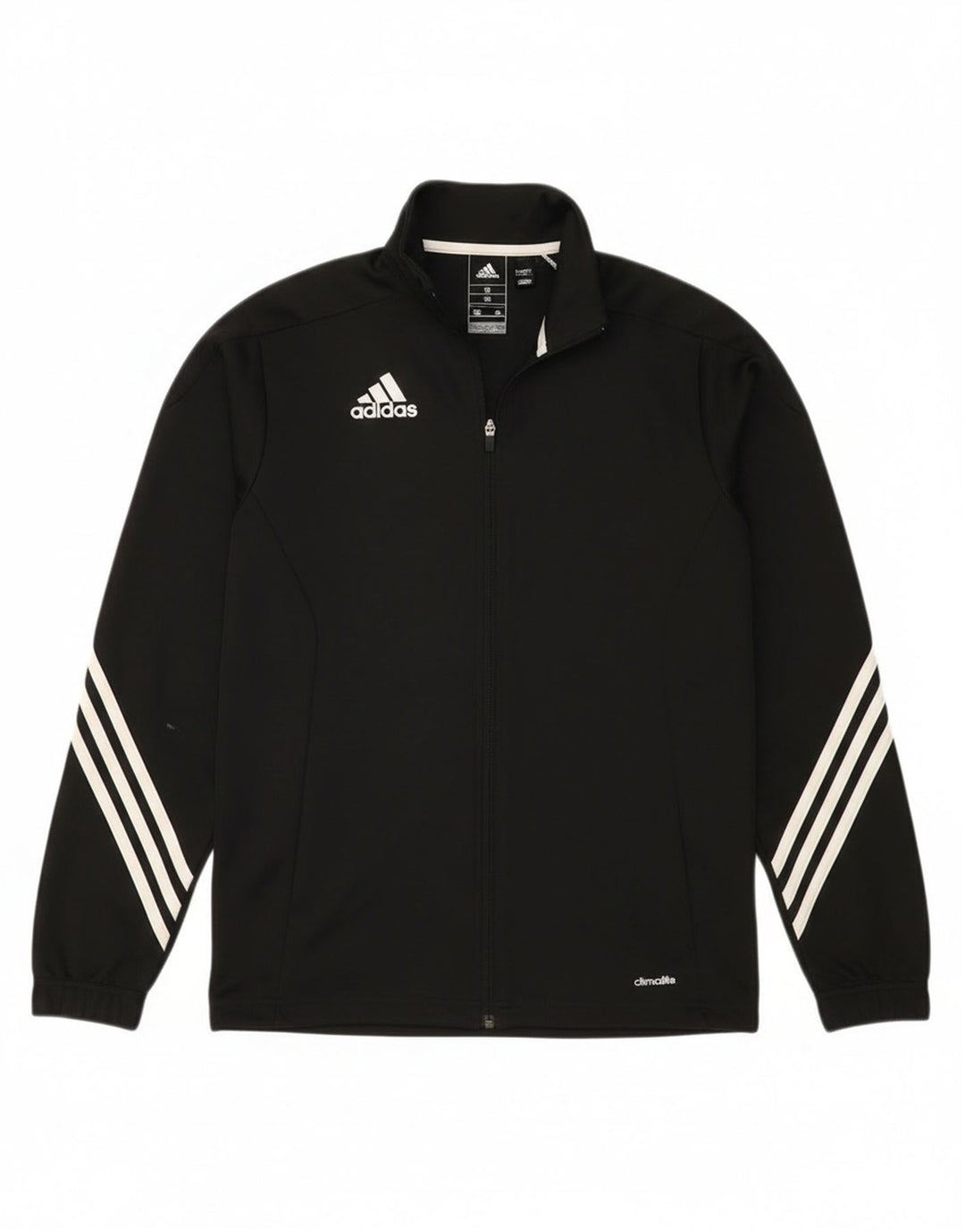 Adidas Mens Climalite Tracksuit Top Jacket Small Black Polyester