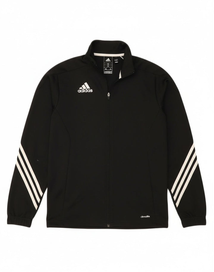 Adidas Mens Climalite Tracksuit Top Jacket Small Black Polyester