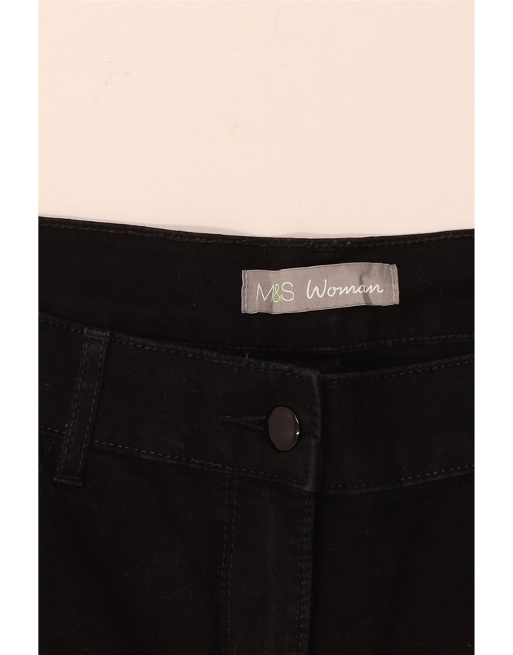 MARKS & SPENCER Womens Straight Jeans W32 L30 Black