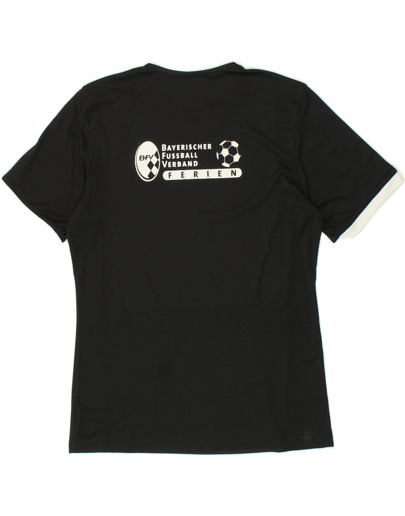 ADIDAS Mens Graphic T-Shirt Top Medium Black Polyester | Vintage Adidas | Thrift | Second-Hand Adidas | Used Clothing | Messina Hembry 