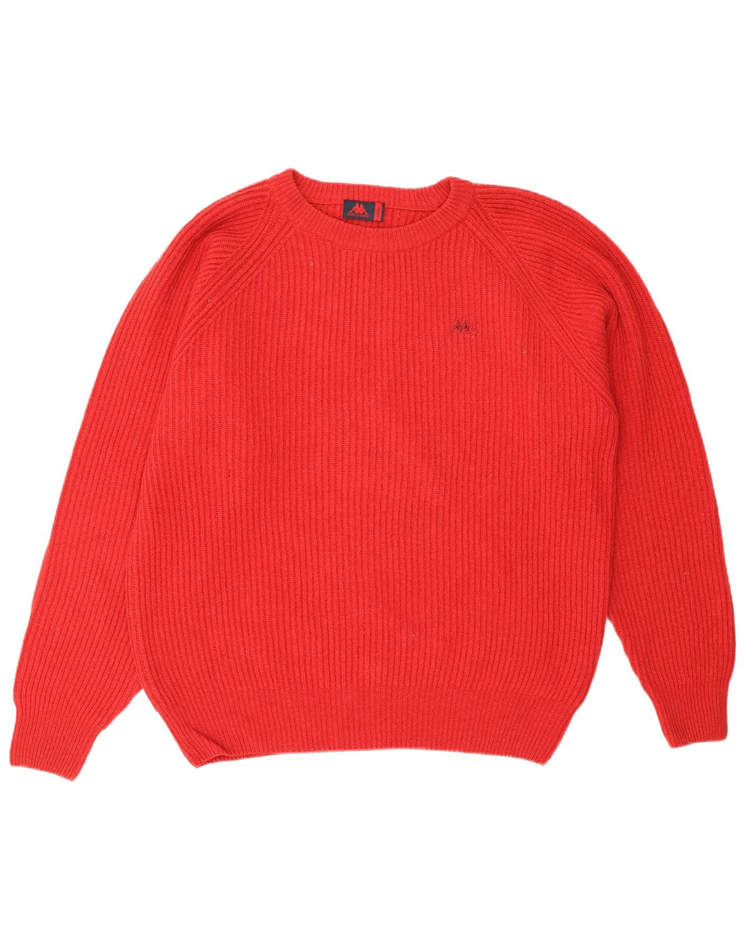 KAPPA Mens Crew Neck Jumper Sweater Large Red Wool