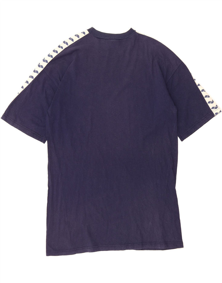 ARENA Mens Graphic T-Shirt Top Medium Navy Blue Vintage Arena and Second-Hand Arena from Messina Hembry 