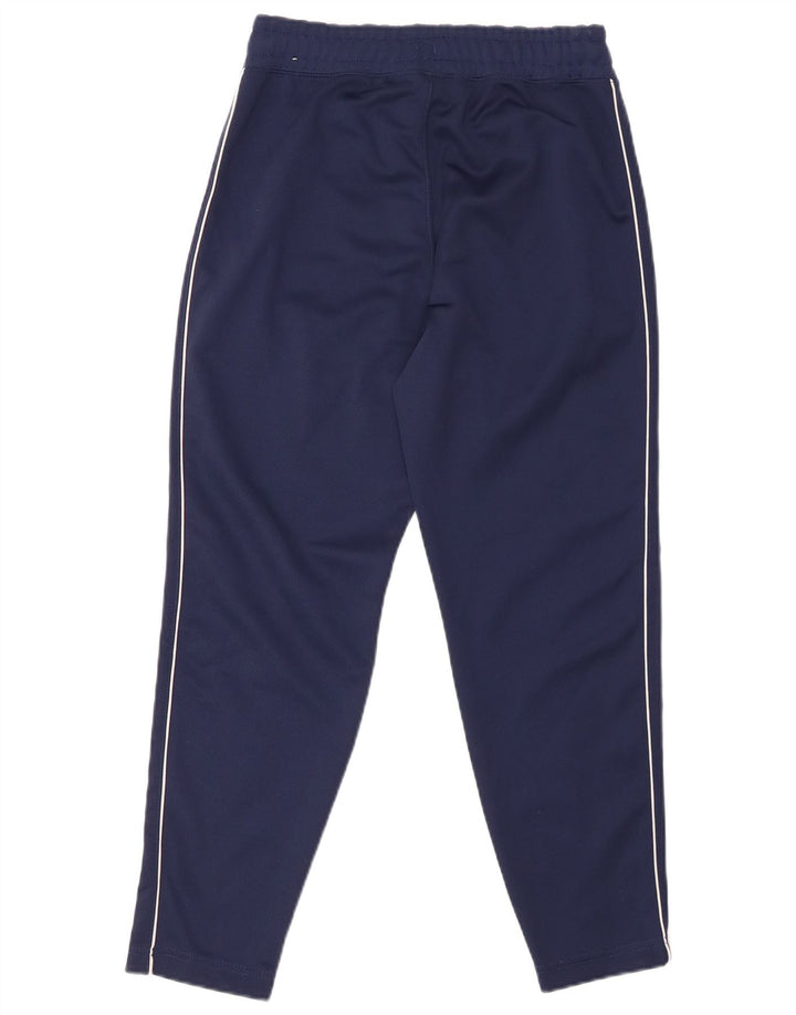 NIKE Mens Tracksuit Trousers Small Navy Blue Polyester