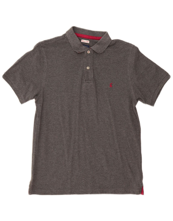 JOULES Mens Classic Fit Polo Shirt Small Grey Cotton