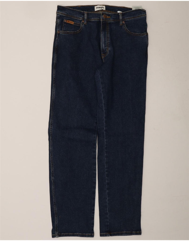 WRANGLER Mens Texas Straight Jeans W34 L34 Blue Cotton Vintage Wrangler and Second-Hand Wrangler from Messina Hembry 
