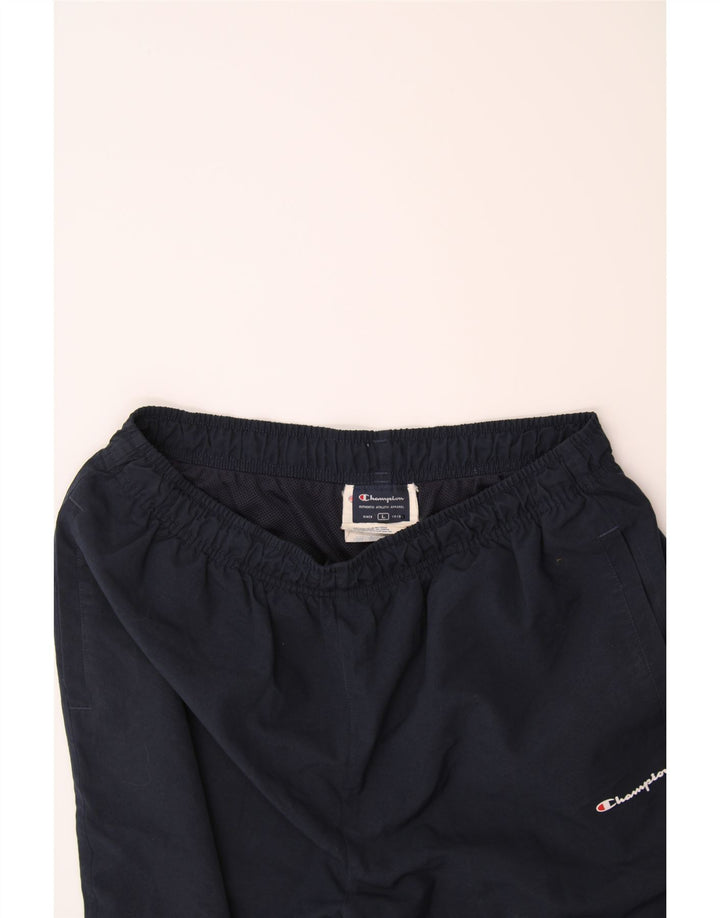 CHAMPION Mens Tracksuit Trousers Large  Navy Blue Polyester Vintage Champion and Second-Hand Champion from Messina Hembry 