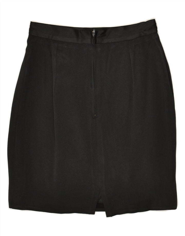 VINTAGE Womens Pencil Skirt EU 36 Small W26 Black Viscose | Vintage Vintage | Thrift | Second-Hand Vintage | Used Clothing | Messina Hembry 