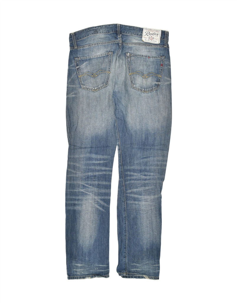 REPLAY Mens Straight Jeans W33 L34 Blue Cotton Vintage Replay and Second-Hand Replay from Messina Hembry 