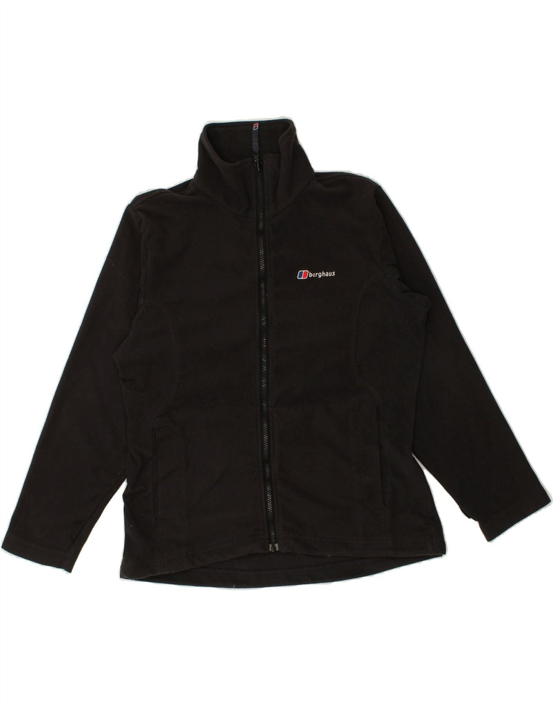 BERGHAUS Womens Fleece Jacket UK 14 Large Black | Vintage Berghaus | Thrift | Second-Hand Berghaus | Used Clothing | Messina Hembry 