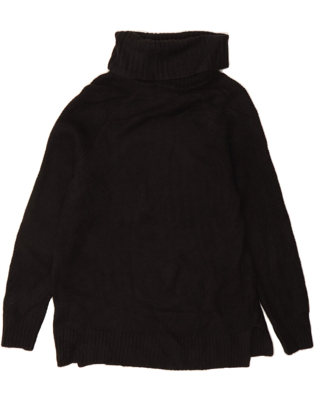 DKNY Womens Roll Neck Jumper Sweater UK 16 Large Black Acrylic Vintage Dkny and Second-Hand Dkny from Messina Hembry 