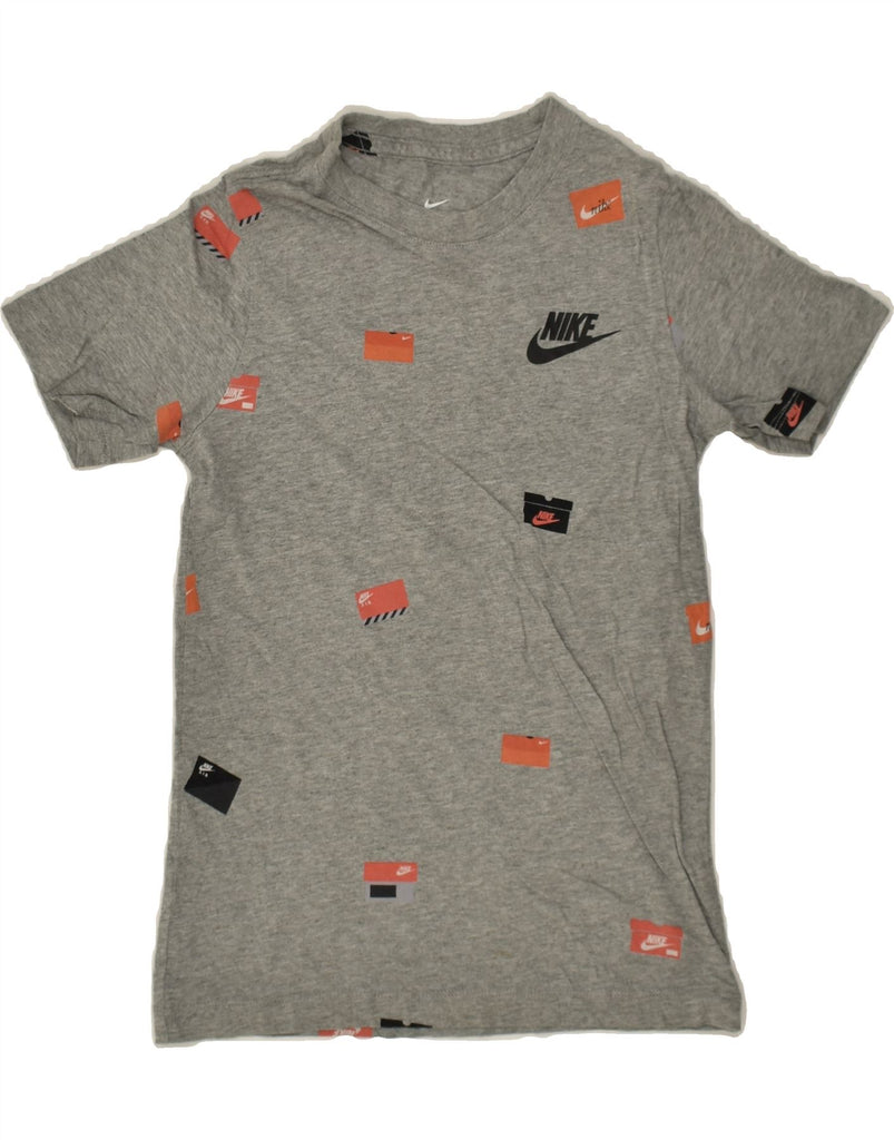 NIKE Girls T-Shirt Top 8-9 Years Small Grey | Vintage Nike | Thrift | Second-Hand Nike | Used Clothing | Messina Hembry 