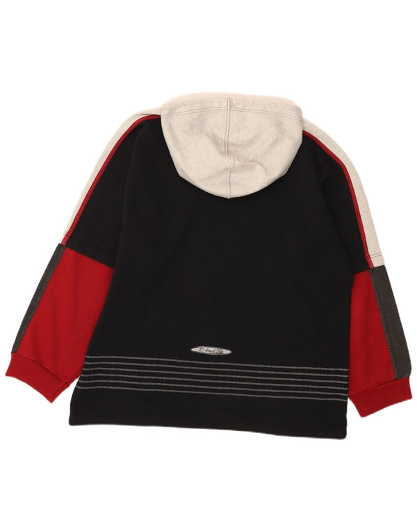 Lotto Mens Graphic Hoodie Jumper UK 44/46 2XL Black Colourblock Sports
