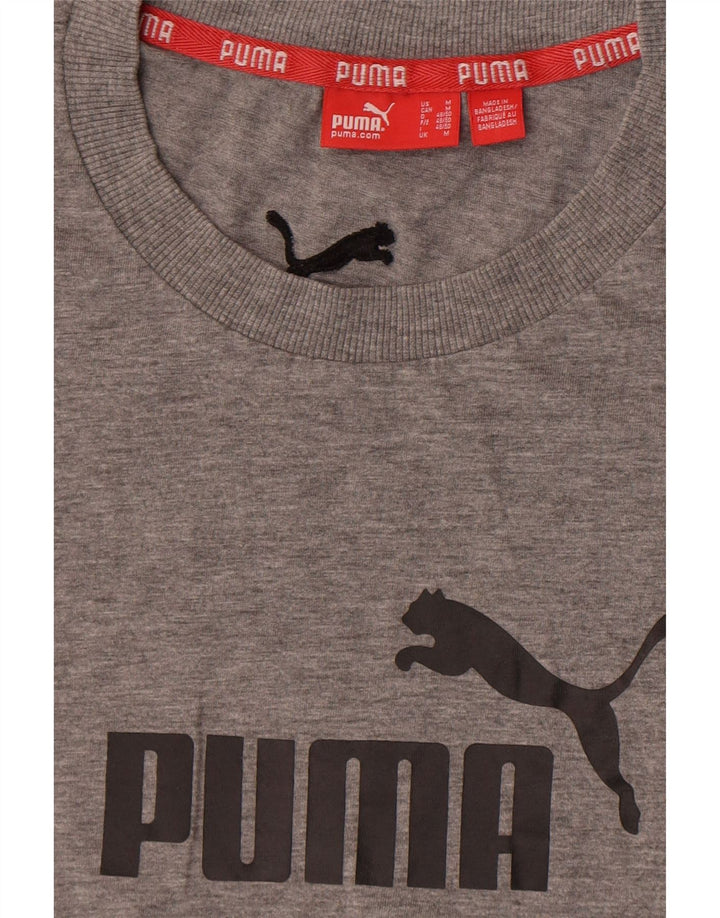 Puma Mens Graphic T-Shirt Top Medium Grey