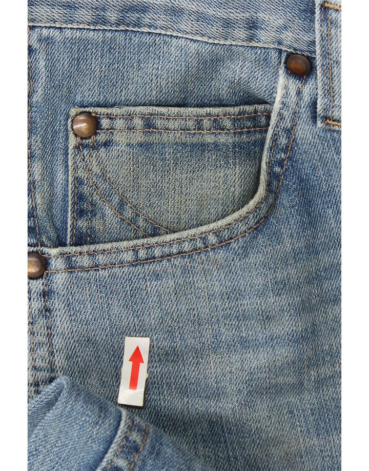 Wrangler Mens Straight Jeans W36 L30 Blue Cotton