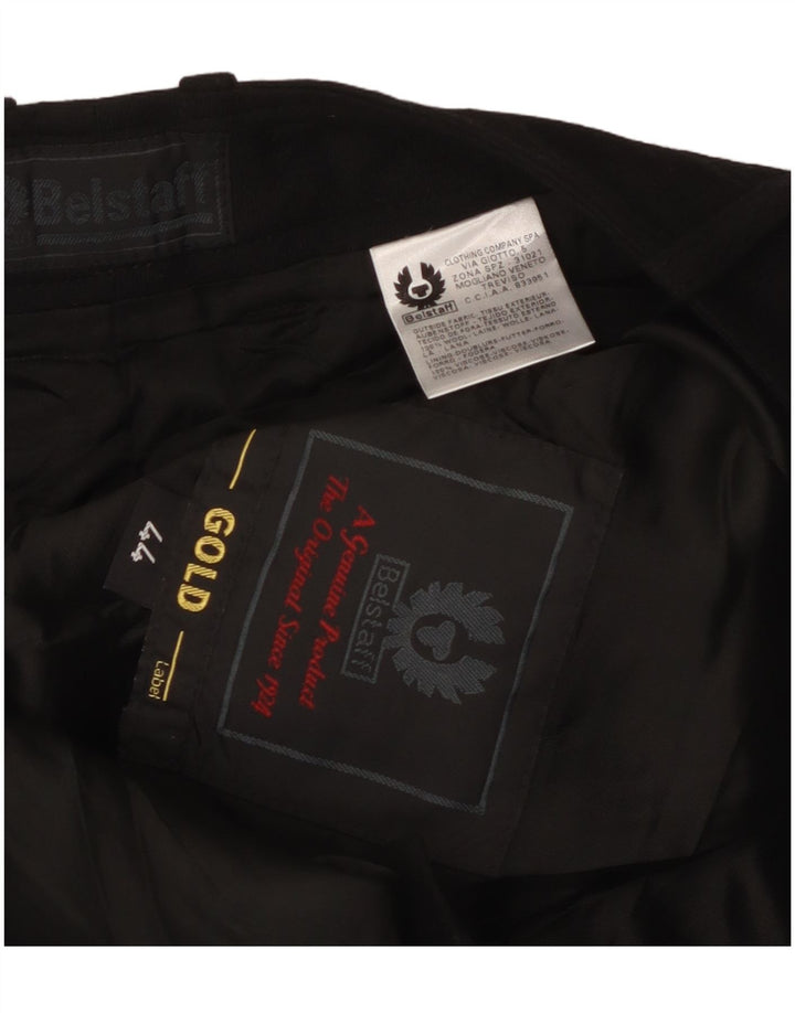 Belstaff Womens Graphic Pencil Skirt IT 44 Medium W30 Black Wool