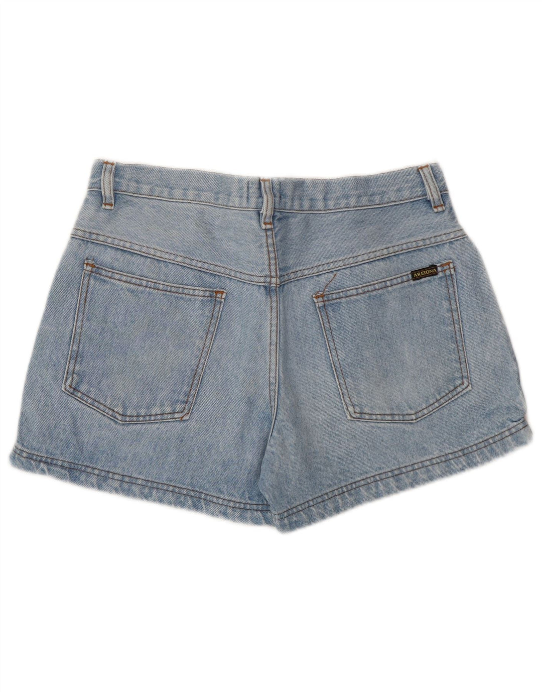 ARIZONA Womens High Waist Denim Shorts W33 Large Blue Cotton