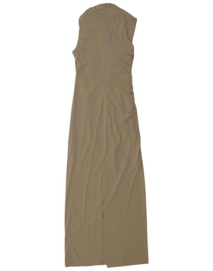 ZARA Womens Sleeveless Maxi Dress UK 10 Small Grey Polyester