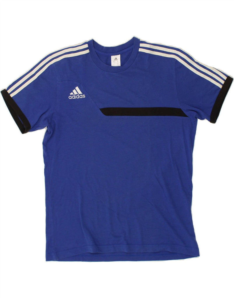 ADIDAS Mens Graphic T-Shirt Top Large Blue Cotton | Vintage Adidas | Thrift | Second-Hand Adidas | Used Clothing | Messina Hembry 