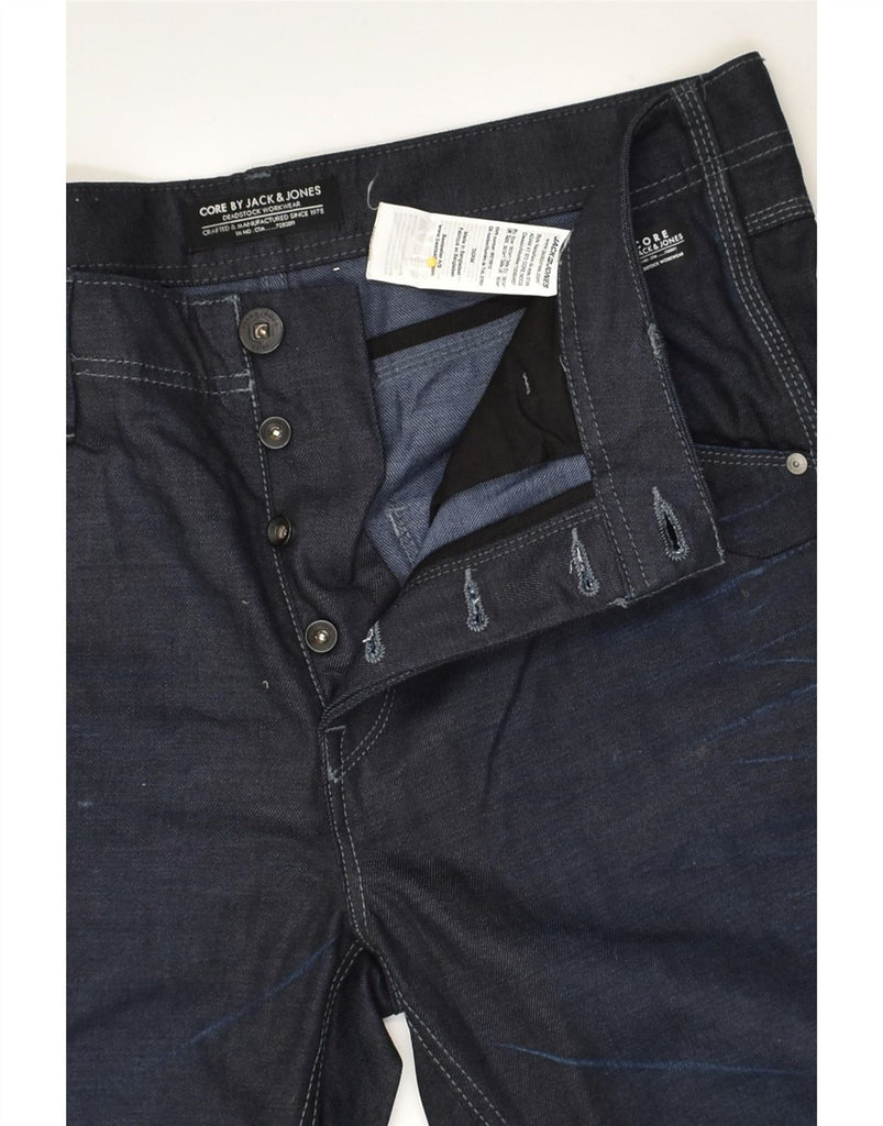 JACK & JONES Mens Straight Jeans W36 L34  Navy Blue Cotton Vintage Jack & Jones and Second-Hand Jack & Jones from Messina Hembry 