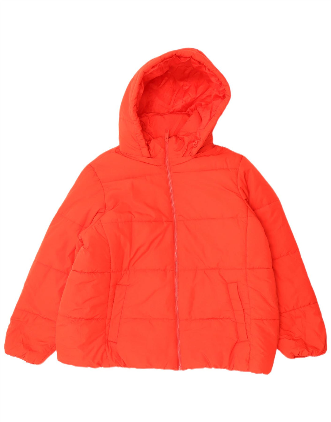 Marks & Spencer Womens Hooded Padded Jacket UK 22 3XL Red Polyester