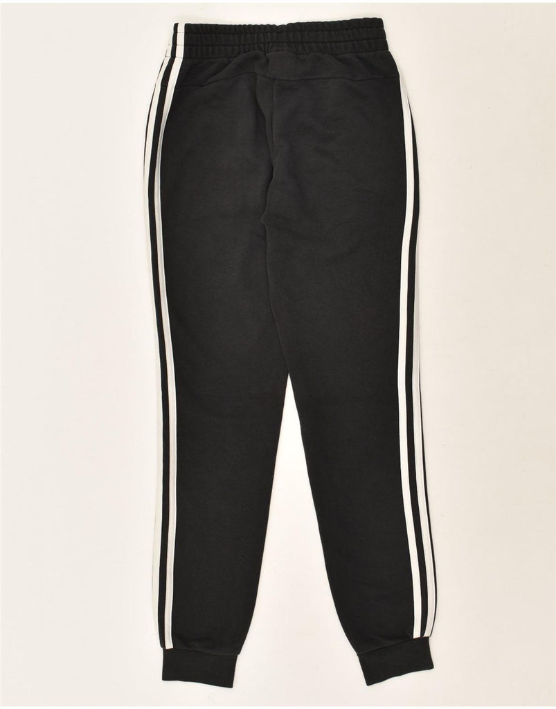 ADIDAS Womens Tracksuit Trousers Joggers UK 4/6 XS Black Cotton | Vintage Adidas | Thrift | Second-Hand Adidas | Used Clothing | Messina Hembry 