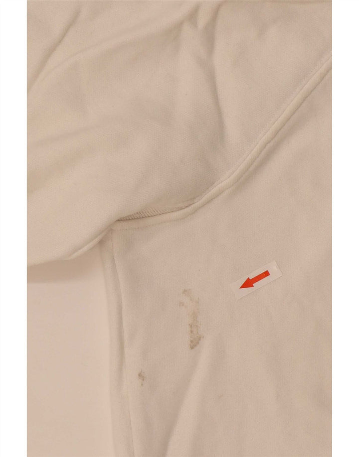 Levi's Mens Graphic Hoodie Jumper Small White Cotton