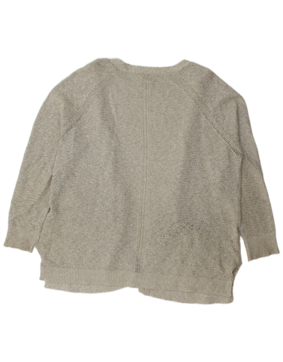 FAT FACE Womens Open Cardigan Sweater UK 18 XL Grey Cotton