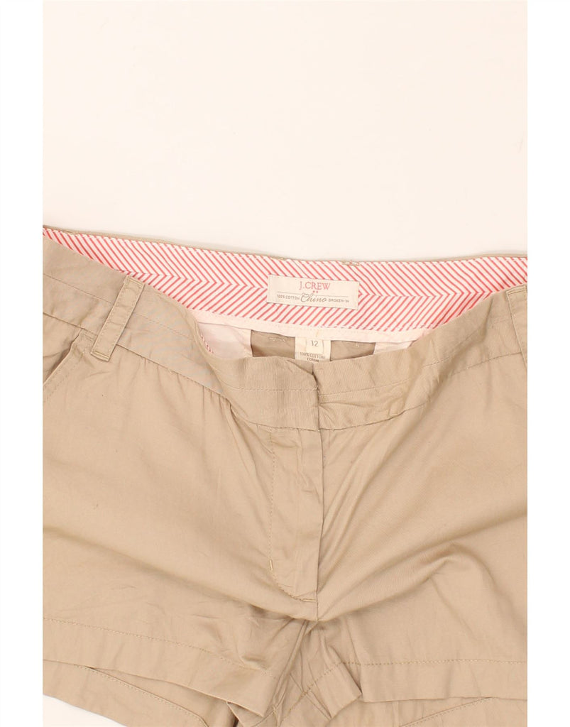 J. CREW Womens Broken In Chino Shorts US 12 Large W34 Beige Cotton | Vintage J. Crew | Thrift | Second-Hand J. Crew | Used Clothing | Messina Hembry 