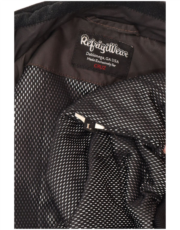 Refrigiwear Mens Bomber Jacket UK 40 Large Grey Colourblock