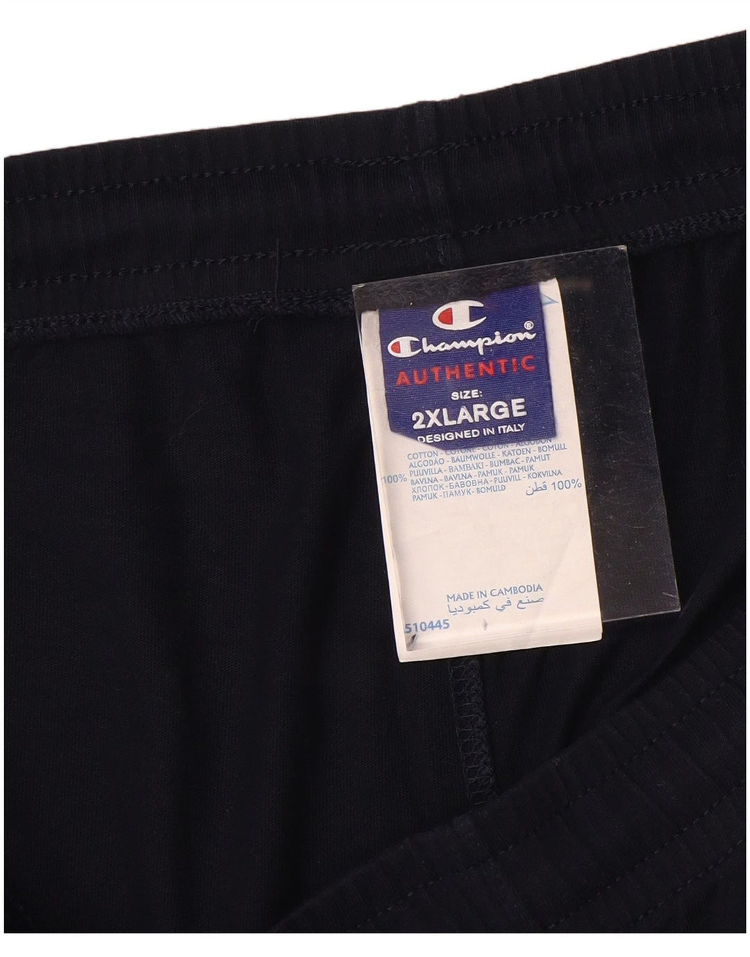 CHAMPION Mens Tracksuit Trousers 2XL  Navy Blue Cotton