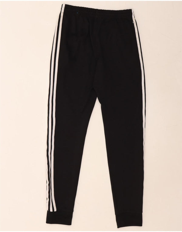 ADIDAS Mens Tracksuit Trousers Joggers Small  Black Polyester
