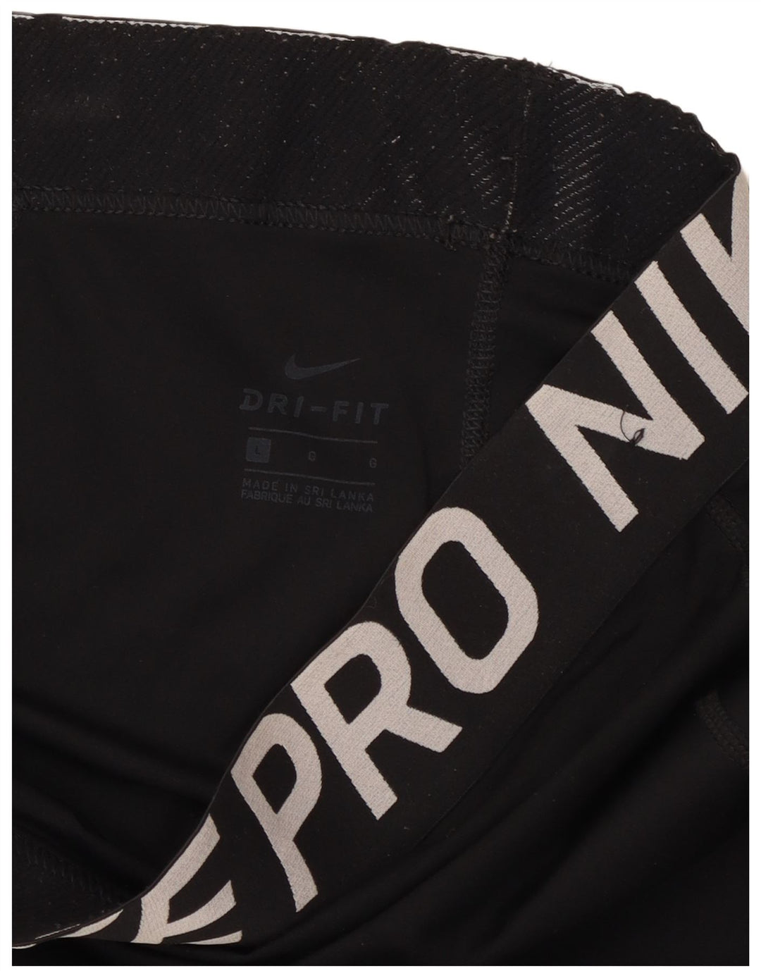 Nike Womens Dri Fit Graphic Leggings UK 16 Large  Black