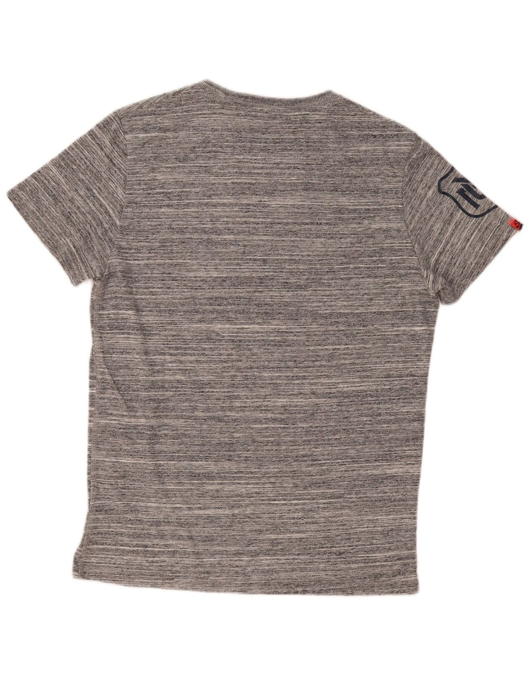 Superdry Mens Graphic T-Shirt Top Large Grey Flecked