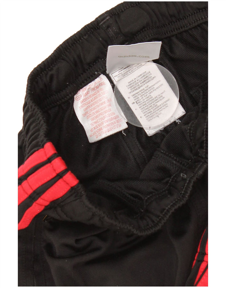 Adidas Boys Tracksuit Trousers Joggers 13-14 Years  Black Polyester