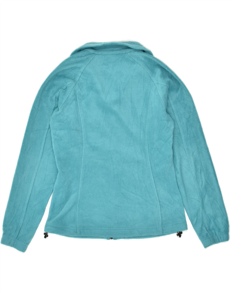 COLUMBIA Womens Fleece Jacket UK 14 Medium Turquoise Polyester | Vintage Columbia | Thrift | Second-Hand Columbia | Used Clothing | Messina Hembry 