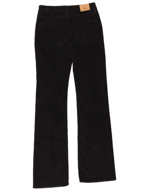 Superdry Womens Bootcut Corduroy Trousers W28 L33 Black Cotton