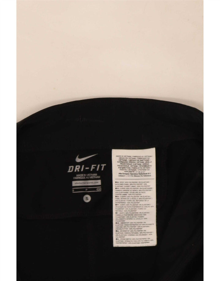Nike Womens Leggings UK 8 Small Black Polyester