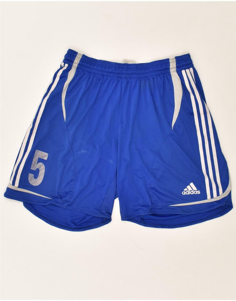 ADIDAS Mens Sport Shorts XL Blue Polyester | Vintage Adidas | Thrift | Second-Hand Adidas | Used Clothing | Messina Hembry 