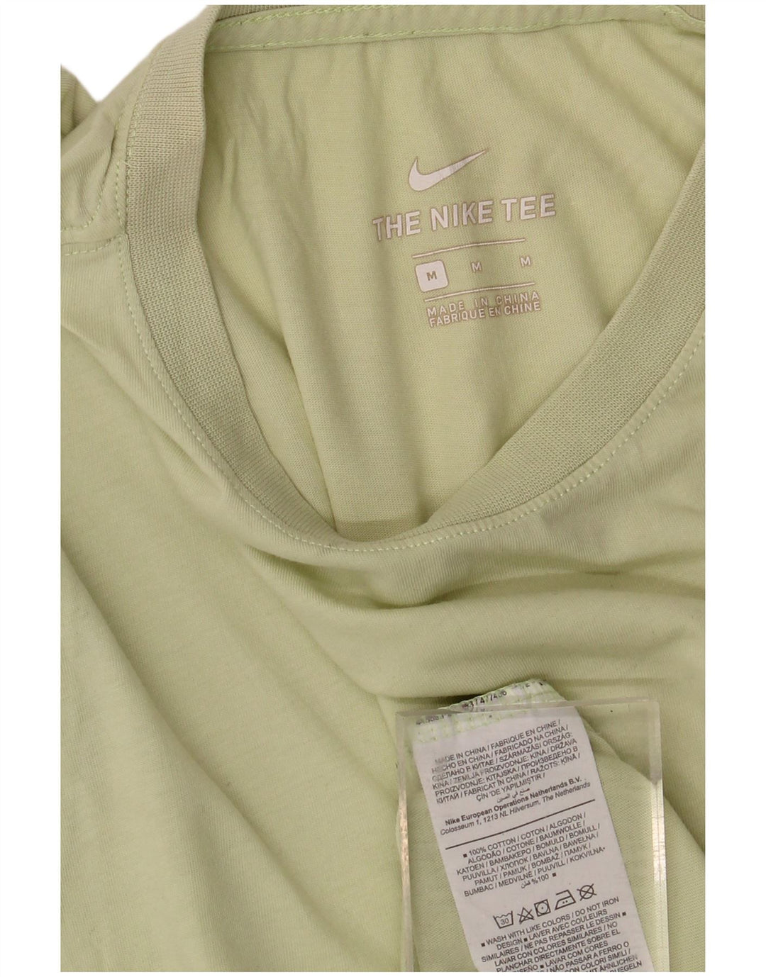 NIKE Mens T-Shirt Top Medium Green Cotton