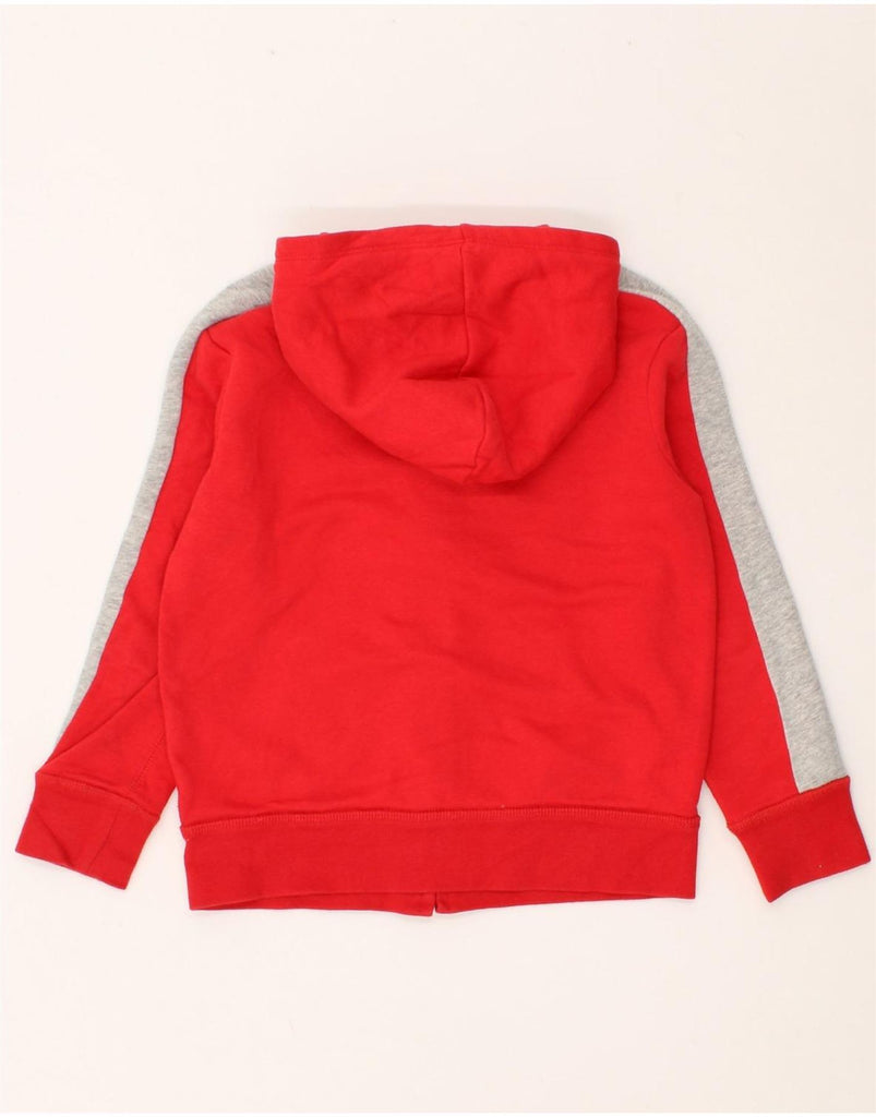 GAP Boys Graphic Zip Hoodie Sweater 6-7 Years Small Red Colourblock Cotton Vintage Gap and Second-Hand Gap from Messina Hembry 