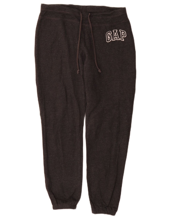 Gap Womens Graphic Tracksuit Trousers Joggers UK 6 XS Black Cotton