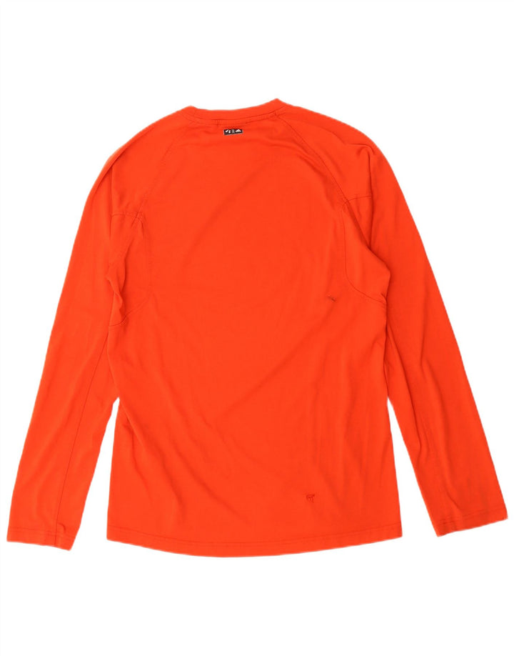 Adidas Mens Graphic Top Long Sleeve UK 40/42 Medium Red Polyester