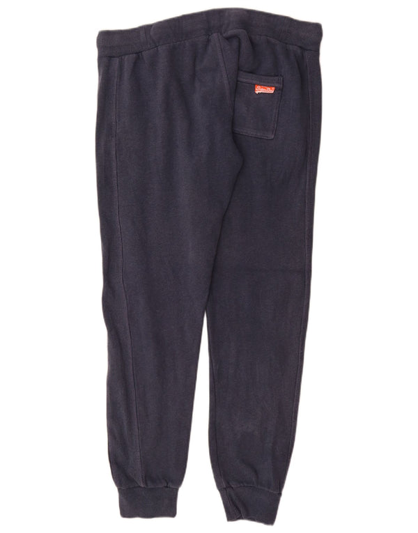 Superdry Womens Slim Fit Tracksuit Trousers Joggers UK 16 Large Navy Blue