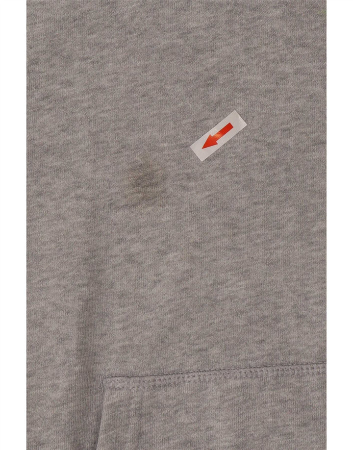 Converse Womens Graphic Hoodie Jumper UK 14 Medium Grey