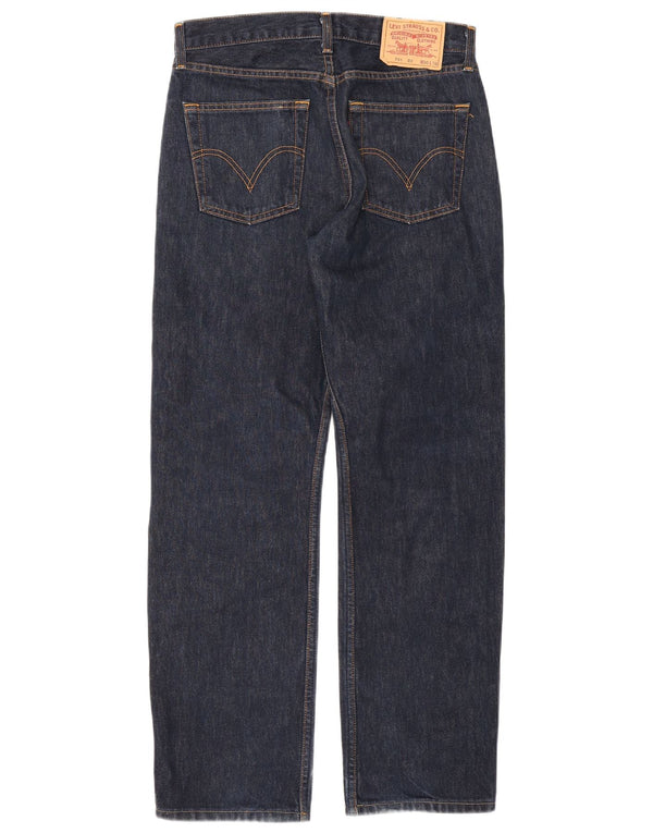Levi's Mens 751 Straight Jeans W30 L30 Navy Blue Cotton
