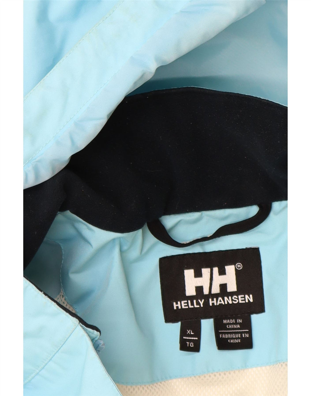 Helly Hansen Womens Hooded Rain Jacket UK 18 XL Blue Polyester