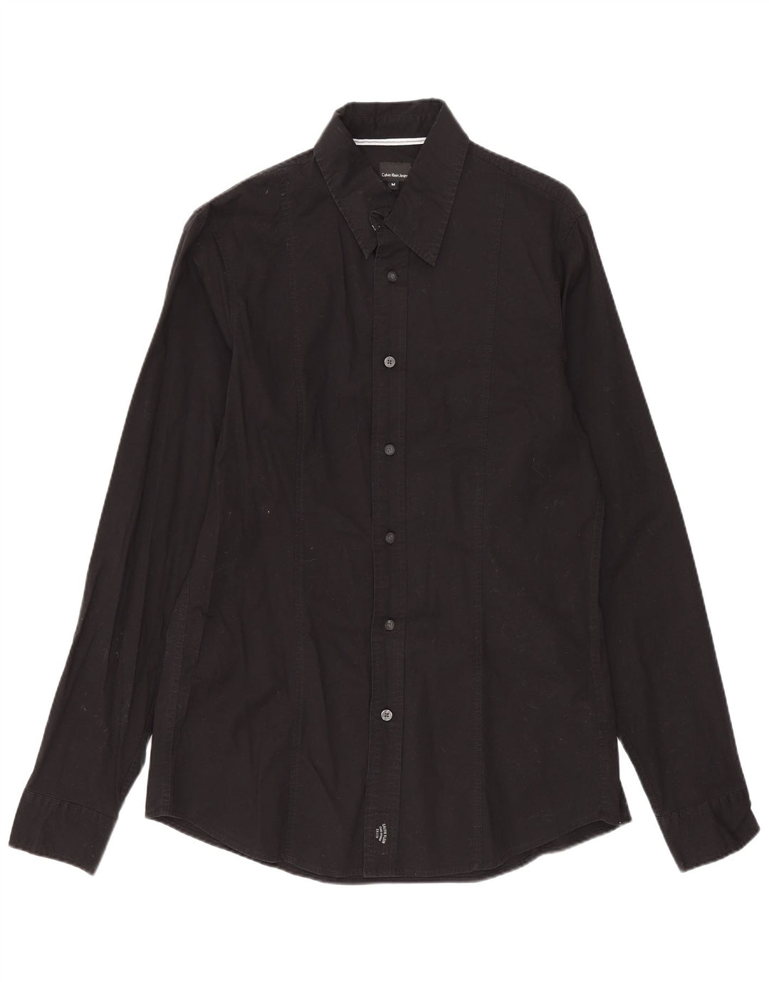 Calvin Klein Jeans Mens Shirt Medium Black Cotton