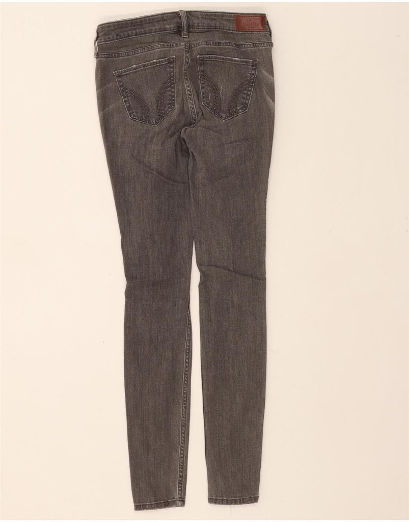 HOLLISTER Womens Low Waist Super Skinny Jeans US 1 XS W25 L30 Grey Cotton Vintage Hollister and Second-Hand Hollister from Messina Hembry 