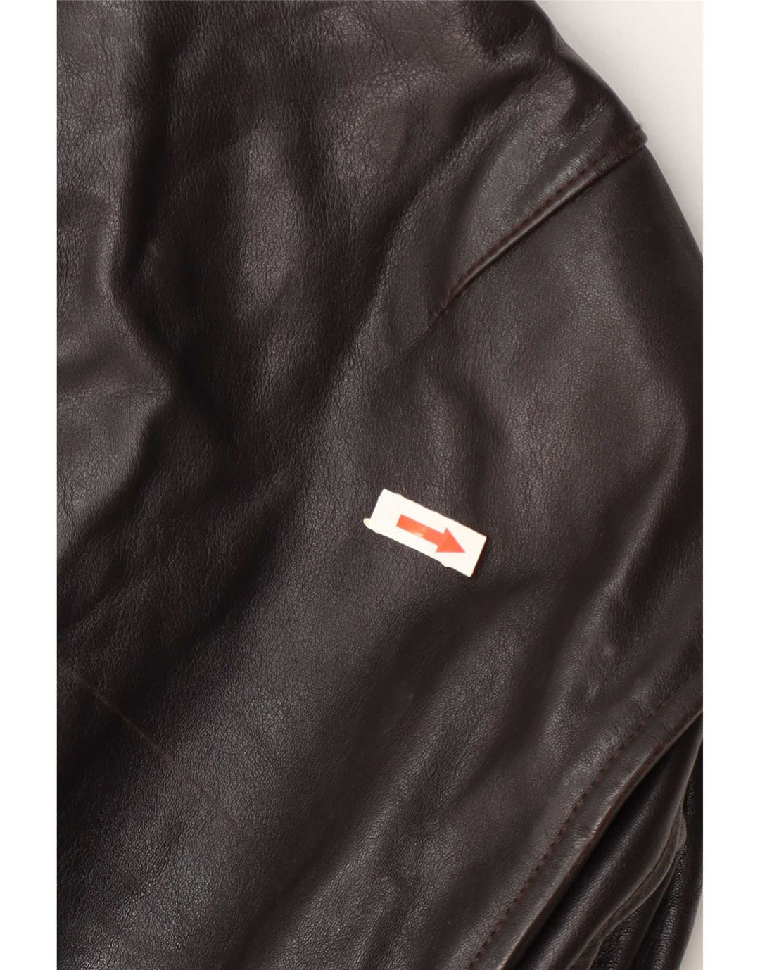 Vintage Mens Leather Jacket IT 52 XL Brown