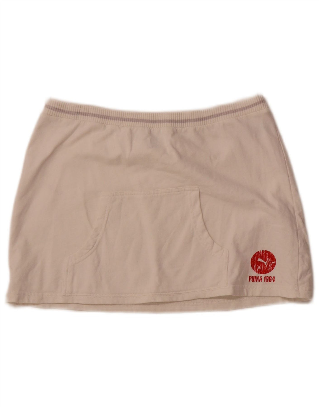 Puma Womens Graphic Mini Skirt Medium W32  White